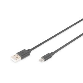 Кабель DIGITUS USB 2.0 (AM/micro B) 0.9м, чорний