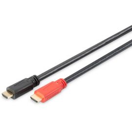 Кабель DIGITUS HDMI Full HD, w/Amplifier, type A M/M, 10м, чорний