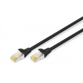 Патч-корд DIGITUS CAT 6a S-FTP, 0,25м, AWG 26/7, Cu, LSZH, чорний