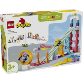 Конструктор LEGO DUPLO Town 3 в 1 Цікаві гірки та трампліни з автомобілями