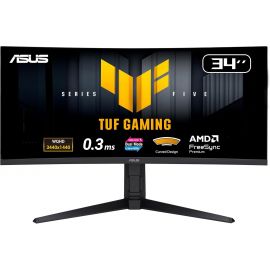 Монітор Asus 34" TUF Gaming VG34WQL5A 2xHDMI, 2xDP, 4xUSB, MM, VA, 3440x1440, 21:9, 200/400Hz, 1ms, sRGB 120%, CURVED, FreeSync, HAS, HDR400