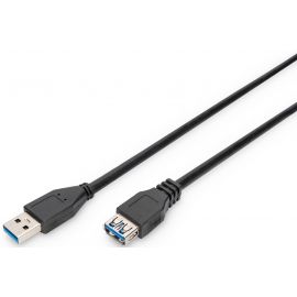 Кабель ASSMANN USB 3.0 (AM/AF) 1.8м, чорний