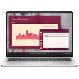 Ноутбук Dell Pro 14 14" FHD+ IPS AG, AMD R5-220, 16GB, F512GB, UMA, Win11P, сріблястий, US клавіатура