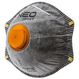 Маска Neo Tools з активованим вугіллям FFP2, з клапаном, 3шт