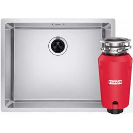 Комплект - мийка MRX 110-50 нерж. сталь, 122.0598.741 і подрібнювач харч. відходів SLIM 50, 134.0715.098, вкл. Сифон
