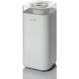 Зволожувач повітря Gorenje H50W 5 л, 20 м2, ультразвуковий, верхня затока, LED дисплей, автовідключення, аромакапсула, холодна пара, білий