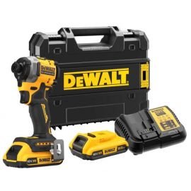 Шурупокрут ударний акумуляторний DeWalt XR Li-Ion 18В акб 2х2А·год 206Нм 3250об/хв 3800уд/хв кейс TSTAK, ЗП 0.95кг