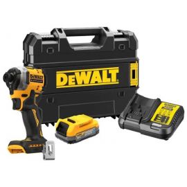 Шурупокрут ударний акумуляторний DeWalt XR Li-Ion PowerStack 18В 1х1.7А·год 206Нм 3250об/хв 3800уд/хв кейс 0.95кг