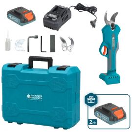 Секатор акумуляторний Konner&Sohnen KS CPS20V-32 Case PLUS 20В акб 2х2А·год d 15-32мм ЗП кейс 0.89кг