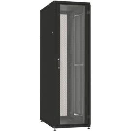 Шафа ZPAS 19", 42U, SZB IT, одностулкові передні та задні перфоровані двері, 600x1000 мм, максимально 1500кг, чорна