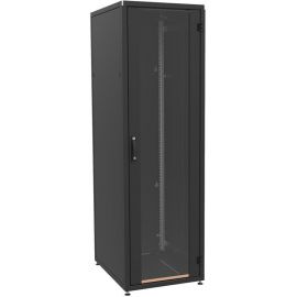 Шафа ZPAS 19", 42U, SZB IT, передні скляні двері, 800x800 мм, максимально 1500кг, чорна