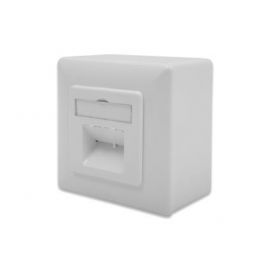 Настінна розетка DIGITUS САТ 6А STP 2xRJ45, 8P8C, для зовнішньої проводки