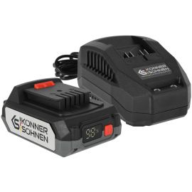 Набір акумулятора та зарядного пристрою Konner&Sohnen KS 20V2-1-KIT 20В 1х2А·год