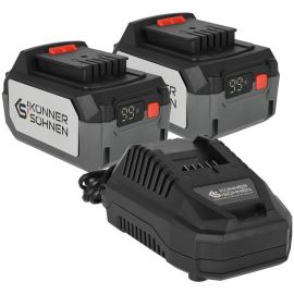 Набір акумулятора та зарядного пристрою Konner&Sohnen KS 20V4-1-DUAL 20В 2х4А·год