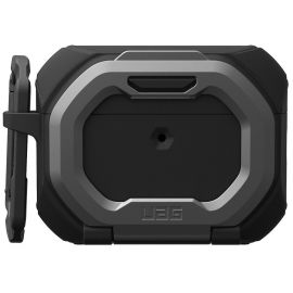 Чохол UAG для AirPods Pro (Gen 3, 2025) with Built-in Phone Stand, Monarch, Black/Silver