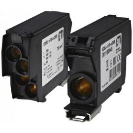 Блок розподільчий EDBJ-1x70-4x25/B (192A, 1000V AC/1500V DC, IN: 1x70, OUT: 4x25, чорний)