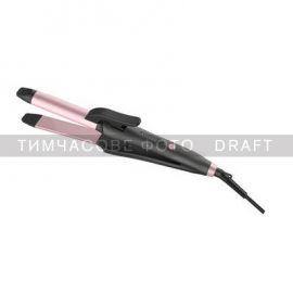 Плойка-випрямляч 2в1 ARDESTO Pink Touch, 65Вт, 100-200C, кераміка, сірий+рожевий