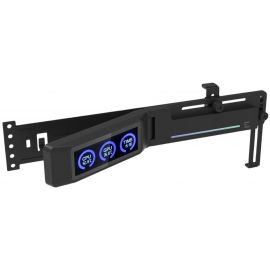 Тримач VGA з дисплеєм Zalman ZM-VS3 DS,  5V 3Pin ARGB, USB 9Pin ARGB, чорний