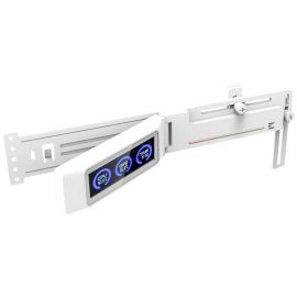 Тримач VGA з дисплеєм Zalman ZM-VS3 DS,  5V 3Pin ARGB, USB 9Pin ARGB, білий