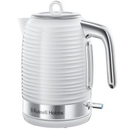 Електрочайник Russell Hobbs Inspire, 1.7л, пластик , підсвічування, біло-сріблястий