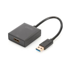 Адаптер DIGITUS USB 3.0 - HDMA Full HD, M/F, 0.15м