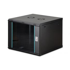 Шафа DIGITUS 19", 9U, Wall Mounting Dynamic-N, 600x600 мм, 60кг максимально, розібрана, чорна