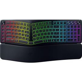 Клавіатура мембранна Razer Pro Type Ergo, 118key, USB-A/WL/BT, EN, RGB, чорний