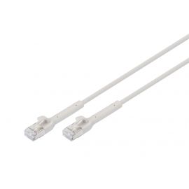Патч-корд DIGITUS CAT 6a F-FTP, 0.3м, AWG 32/7, Cu, TPE-LSZH, гнучкий, сірий