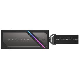 Портативний корпус ASUS для SSD ROG STRIX AIOLOS PCIe NVMe M.2 2230/2242/2260/2280 USB Type-C 3.2 Gen 2x2 ARGB чорний