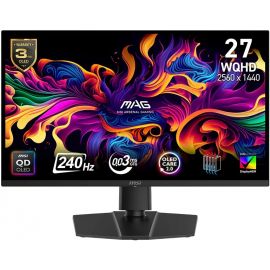 Монітор MSI 26.5" MAG 271QP QD-OLED X24 2xHDMI, DP, Audio, QD-OLED, 2560x1440, 240Hz, 0.03ms, DCI-P3 99%, AdaptiveSync, Pivot, HDR400