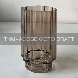 Ваза Ardesto Mirella, 12х20см, скло, коричневий