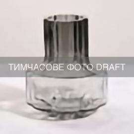 Ваза ARDESTO Piera, 12.5х15см, скло, сірий