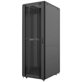 Шафа MIRSAN 19", 46U, GTS, перфорація 63%, 800x1100 мм, максимально 2000 кг, чорна
