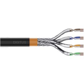 Кабель "вита пара" DIGITUS CAT 7 S-FTP, 500м, AWG 23/1, PE, зовнішній, чорний