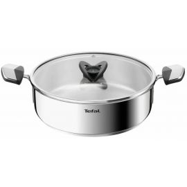 Сотейник Tefal Emotion+, з кришкою, 24см, нержавіюча сталь, бакеліт