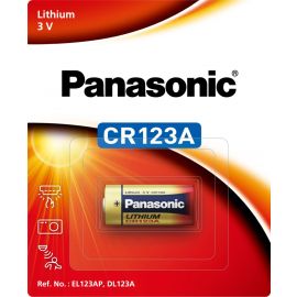 Батарейка Panasonic літієва CR123 блістер, 1 шт.
