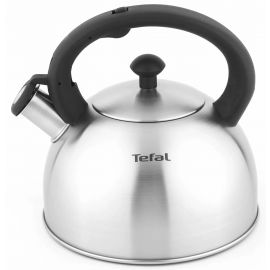Чайник зі свистком Tefal Duetto+, 2.5л, нержавіюча сталь, сталевий, чорний