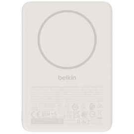 Акумулятор портативний літій-іонний Power Bank Belkin 10000мА·год, 20Вт/Qi2 7.5Вт, Slim Magnetic Ring, пісочний