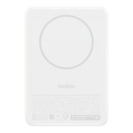 Акумулятор портативний літій-іонний Power Bank Belkin 10000мА·год, 30Вт PD/Qi2 15Вт, Magnetic Kickstand, білий