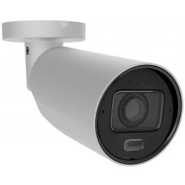 IP-камера дротова Ajax BulletCam HLVF 8 MP White, 2.8–12 мм, PoE, True WDR, IP67, ІЧ 60 м, LED 40 м, аудіо, кут огляду 31° до 111°, вулична, біла, 126279.217.WH1