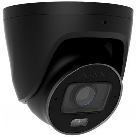 IP-камера дротова Ajax TurretCam HLVF 5 MP Black, 2.8–12 мм, PoE, True WDR, IP67, ІЧ 60 м, LED 40 м, аудіо, кут огляду 31° до 111°, вулична, чорна, 126280.197.BL1